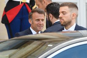 Ahmed Al-Sharaa and Emmanuel Macron at Elysee Palace - Paris