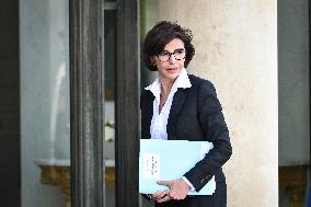 French Culture Minister Rachida Dati arrives at the Elysee FA