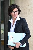 French Culture Minister Rachida Dati arrives at the Elysee FA