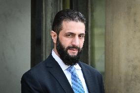 Emmanuel Macron welcomes Ahmed Al Sharaa at the Elysee FA
