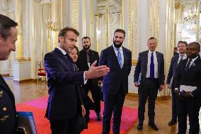 President Macron Welcomes Ahmed Al Sharaa At Elysee - Paris