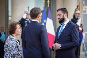 President Macron Welcomes Ahmed Al Sharaa At Elysee - Paris