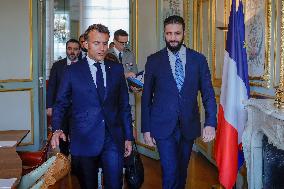 President Macron Welcomes Ahmed Al Sharaa At Elysee - Paris