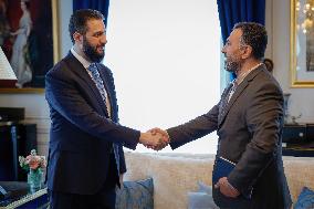 Ahmed Al-Sharaa Meets Syrian Photographer Known as Caesar - Paris