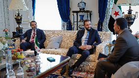 Ahmed Al-Sharaa Meets Syrian Photographer Known as Caesar - Paris