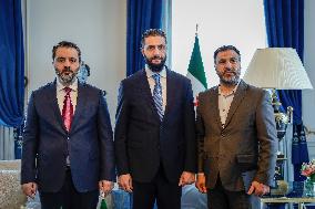 Ahmed Al-Sharaa Meets Syrian Photographer Known as Caesar - Paris