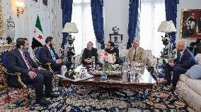 Ahmed Al-Sharaa Meets Syrian Photographer Known as Caesar - Paris