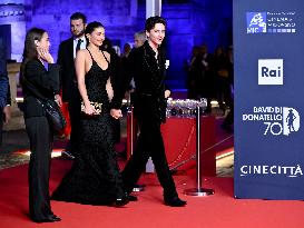 Kylie Jenner And Timothée Chalamet At 70th David Di Donatello - Rome