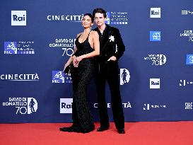 Kylie Jenner And Timothée Chalamet At 70th David Di Donatello - Rome