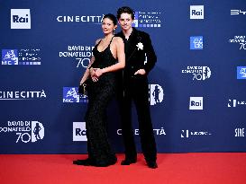 Kylie Jenner And Timothée Chalamet At 70th David Di Donatello - Rome