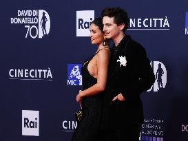 Kylie Jenner And Timothée Chalamet At 70th David Di Donatello - Rome