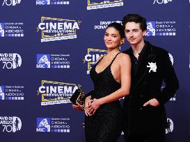 Kylie Jenner And Timothée Chalamet At 70th David Di Donatello - Rome