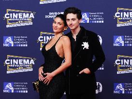 Kylie Jenner And Timothée Chalamet At 70th David Di Donatello - Rome