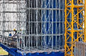 Dengkou Yellow River Bridge Construction