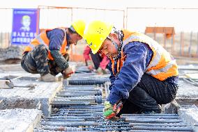 Dengkou Yellow River Bridge Construction