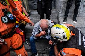 Milei's Violent Repression Of A Pensioners Protest In Argentina