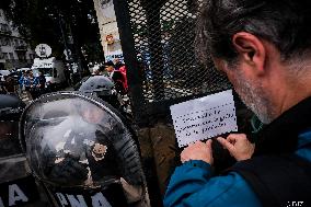 Milei's Violent Repression Of A Pensioners Protest In Argentina