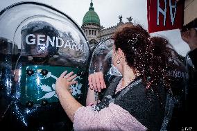 Milei's Violent Repression Of A Pensioners Protest In Argentina