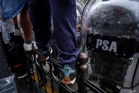 Milei's Violent Repression Of A Pensioners Protest In Argentina