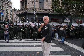 Milei's Violent Repression Of A Pensioners Protest In Argentina