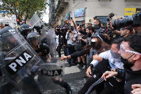 Milei's Violent Repression Of A Pensioners Protest In Argentina