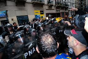 Milei's Violent Repression Of A Pensioners Protest In Argentina