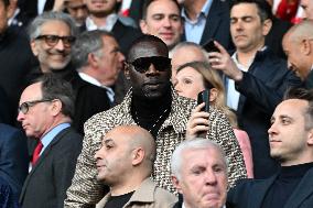 Omar Sy At PSG v Arsenal - Paris