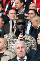 Omar Sy At PSG v Arsenal - Paris