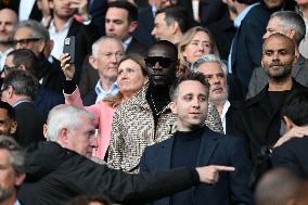 Omar Sy At PSG v Arsenal - Paris
