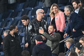 DJ Snake, Omar Sy And Tony Parker At PSG v Arsenal - Paris