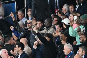 DJ Snake, Omar Sy And Tony Parker At PSG v Arsenal - Paris