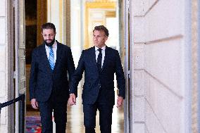 President Macron And Syrian President al-Sharaa Press Conference - Paris