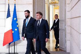 President Macron And Syrian President al-Sharaa Press Conference - Paris