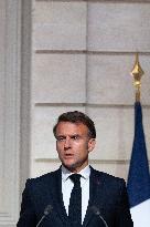 President Macron And Syrian President al-Sharaa Press Conference - Paris