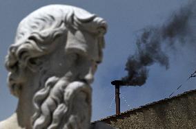 Conclave Day 2 - Black Smoke - Vatican