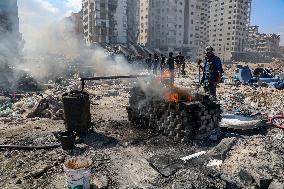 Palestinians Turn Plastic Waste into Fuel to Survive - Gaza