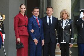 President Macron Hosts Ecuadorian President Daniel Noboa - Paris