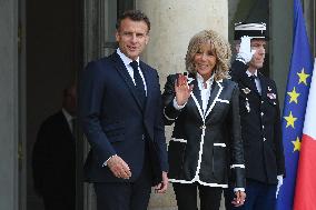President Macron Hosts Ecuadorian President Daniel Noboa - Paris