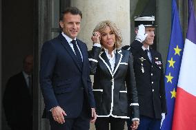 President Macron Hosts Ecuadorian President Daniel Noboa - Paris