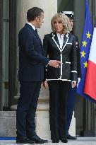 President Macron Hosts Ecuadorian President Daniel Noboa - Paris