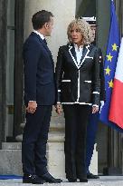 President Macron Hosts Ecuadorian President Daniel Noboa - Paris