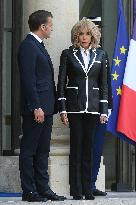 President Macron Hosts Ecuadorian President Daniel Noboa - Paris