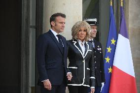 President Macron Hosts Ecuadorian President Daniel Noboa - Paris