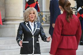 President Macron Hosts Ecuadorian President Daniel Noboa - Paris