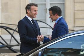 President Macron Hosts Ecuadorian President Daniel Noboa - Paris