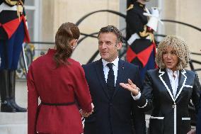 President Macron Hosts Ecuadorian President Daniel Noboa - Paris