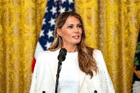 First Lady Melania Trump Hosts Military Mothers Event
