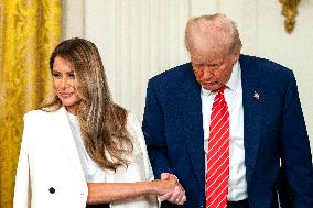 First Lady Melania Trump Hosts Military Mothers Event