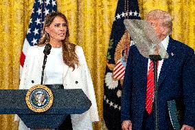 First Lady Melania Trump Hosts Military Mothers Event