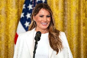 First Lady Melania Trump Hosts Military Mothers Event